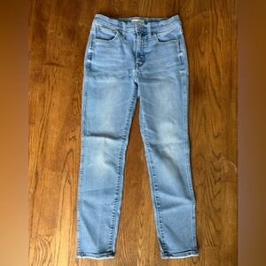 Madewell high-rise skinny skinny crop light jean size 27